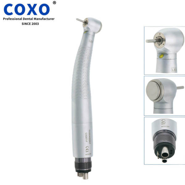 YUSENDENT Dental Self Power LED Standard Head AirTurbine Handpiece 4 Holes