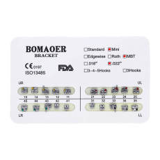 10 kits Dental orthodontic mental bracket brace Mini MBT 022 No hook 20PCS/kit