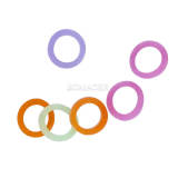1 pack Dental Orthodontic Elastic Bands Multi-Color 2.5oz Rabbit 3/16  (100PCS/Pack)