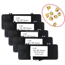 1 kit Dental 18K Gold Coated Orthodontic Metal Bracket Brace Mini MBT 022 345 hooks