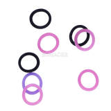 1 pack Dental Orthodontic Elastic Bands Multi-Color 4.5oz Fox 1/4  (100PCS/Pack)