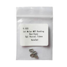 1 pack 4pcs Dental Orthodontic 1st molar Buccal tube MBT 022 Bondable Bigger holes