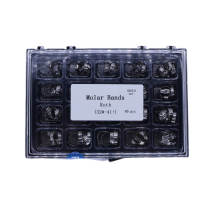 1 box 80pcs/Box Dental Orthodontic Bands 32-41+# With Buccal tube Roth 022 U2/L1