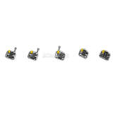 9 kits Dental Orthodontic MIM Mini Metal Bracket Brace MBT 0.022  345 Hooks