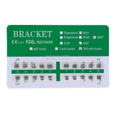 10 kits Dental Monoblock metal bracket brace mini MBT 022 345 hooks 20pcs/kit