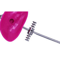 1 pc Dental orthodontic Forward pull Facemask Center shaft type Rose Color