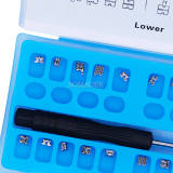 1 pack Dental mental self-ligating bracket brace roth 022 345 hooks 20pcs/kit with tool