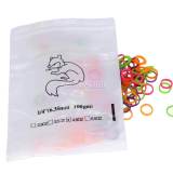 1 pack Dental Orthodontic Elastic Bands Multi-Color 4.5oz Fox 1/4  (100PCS/Pack)