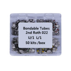 1 box 200pcs Dental Orthodontic 2nd molar Buccal tube Roth 022 Bondable Bigger holes