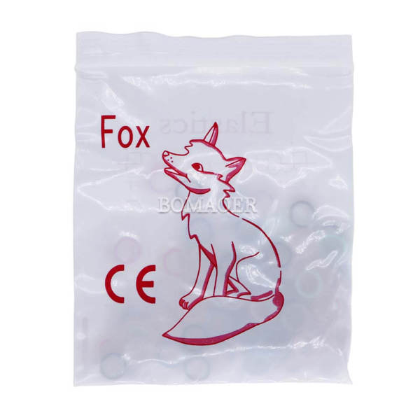 1 pack Dental Orthodontic Elastic Bands Multi-Color 4.5oz Fox 1/4  (100PCS/Pack)