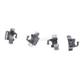 1 pack dental orthodontic weldable Convertible Double buccal tubes 1 Round 1 Rectangula holes (hook on rectangular holes)