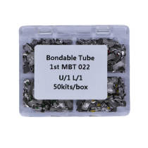 1 box 200pcs Dental Orthodontic 1st molar Buccal tube MBT 022 Bondable Bigger holes