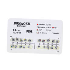 10 kits Dental Orthodontic Metal Brackets Brace Standard MBT 018 3 hook 20pcs/kit