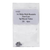 1 pack Dental Orthodontic 1ST Molar Buccal tubes Roth 022 2G Bonding