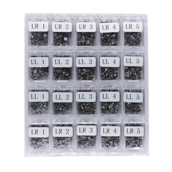 1 BOX 100Sets Orthodontics Dental Weldable Brackets MBT 022 Braces On 345 Hooks