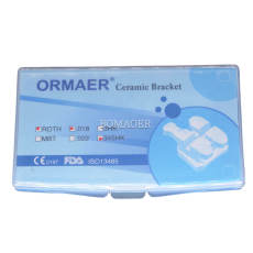 1 ORMAER Dental Orthodontic Ceramic Bracket Brace Roth 018 345 hooks 20pcs/kit