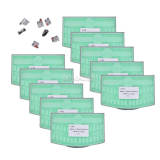 1 KIT 28pcs/pack Dental orthodontic bracket brace 0.022 sapphire roth 345 with hook