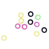 1 pack Dental Orthodontic Elastic Bands Multi-Color 6.5oz Squarrel 1/8  100PCS/PK