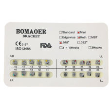 10 kits Dental Orthodontic Metal Brackets Brace mini roth 018 No hook 20pcs/kit