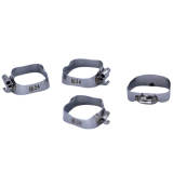 1 box 80Pcs Dental Orthodontic 16#-35 Bands with Buccal Tube 1st Molar Roth.022 U2/L1