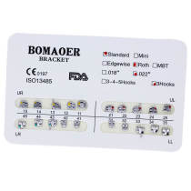 10 kits Dental Orthodontic Metal Brackets Brace Standard roth 022 3 hook 20pcs/kit