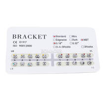 10 kits Dental orthodontic mental bracket brace Standard MBT 018 No hook 20PCS/kit