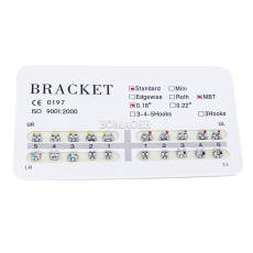 10 kits Dental orthodontic mental bracket brace Standard MBT 018 No hook 20PCS/kit