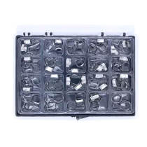 1 box 80pcs dental orthodontic plain bands 16#-35#