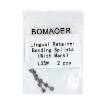 1 pack Dental lingual retainer bonding splints orthodontic size 10 sizes 2/pack L35