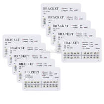 10 kits Dental orthodontic mental bracket brace Standard MBT 018 No hook 20PCS/kit