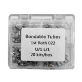 1 box Dental orthodontic buccal tube roth 1st 022 color mesh base bonding 20kits/box
