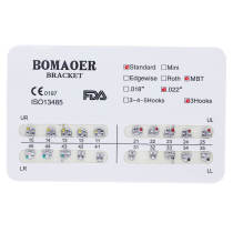 10 kits Dental Orthodontic Metal Brackets Brace Standard MBT 022 3 hook 20pcs/kit