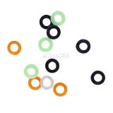 1 pack Dental Orthodontic Elastic Bands Multi-Color 2.5oz Squarrel 1/8  100PCS/PK
