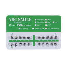 10 kits Dental Monoblock metal bracket brace mini Roth 022 345 hooks 20pcs/kit