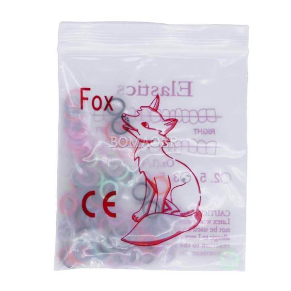 1 pack Dental Orthodontic Elastic Bands Multi-Color 3.5oz Fox 1/4  (100PCS/Pack)