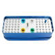 Dental 64 Holes Metal Endo Disinfection Box Long For File+Gutta Percha Point Aluminum Cover