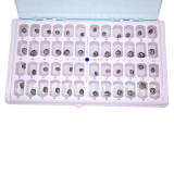 5PCS Dental Kid Primary Molar Teeth Temporary Crowns 1st 2nd Molar stainless steel for Upper/Lower Left/Right