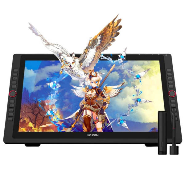 Drawing Tablet with Screen XPPen Artist 22R pro Computer Graphics Tablet 120% sRGB with Battery-Free Stylus Full-Laminated Technology, 21.5 inch Pen Display with 20 Shortcut Keys & 2 Red Dial(Black)