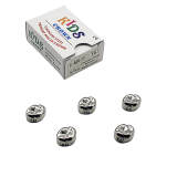 5PCS Dental Kid Primary Molar Teeth Temporary Crowns 1st 2nd Molar stainless steel for Upper/Lower Left/Right