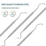 Dental Periodontal Probe Explorer Stainless Steel Double Ends Pick Scraper