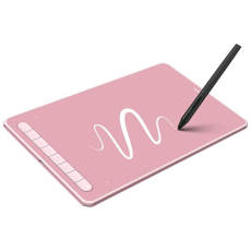 XPPen Deco L Drawing Tablet- 10x6” Computer Graphic Tablet with Updated Battery-Free X3 Digital Stylus and 8 Shortcuts Drawing PAD Compatible with Chrome, Windows 11, Linux, Mac, and Android (Pink)