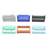 9 holes Dental Plastic Disinfection Box shelf Resistant to 135 ° For high speed burs