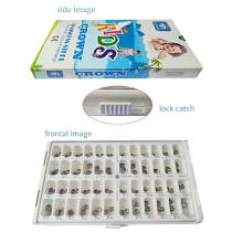 48 Size Dental Kids Primary Molar Crowns Stainless Steel Pediatric Crown Kit 1pc/size