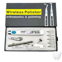 Dental Cordless Electric Hygiene Prophy Angles Handpiece 360° Swivel Polishing with air motor kit