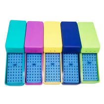 Dental Plastic Root Canal Files 72 holes Disinfection Box