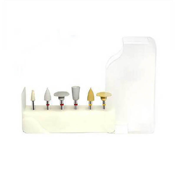 6pcs/kit Dental Clinic Use High Gloss Polisher Basic Kit For Zirconia RA0106E