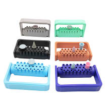 25 holes Dental Plastic Disinfection Box shelf Resistant to 135 ° For low speed burs