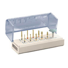 10PCS/KIT Dental Kit of Preparation Posterior Teeth FOR CERAMICS/ZIRCONIA CROWN