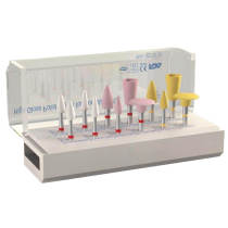 6pcs/box dental clinic use high gloss polisher basic kit for procelain RA0206E