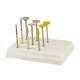 Dental Polishing zirconia tooth set HP 0712 For Low Speed Handpiece 12pcs/kit